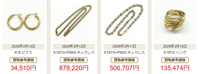 大黒屋の買取例