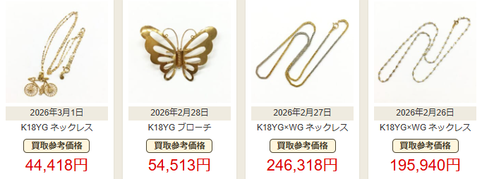 大黒屋の買取例