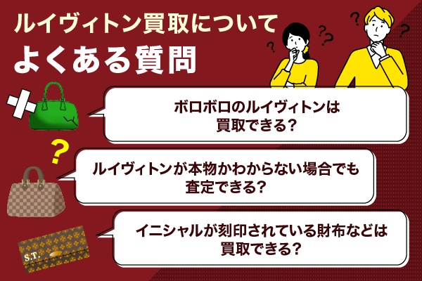 ルイヴィトン買取についてよくある質問を紹介している画像