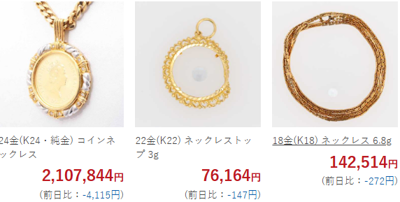 なんぼやの買取例