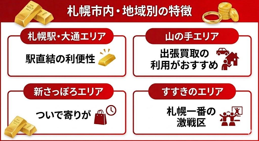 地域別の札幌の特徴