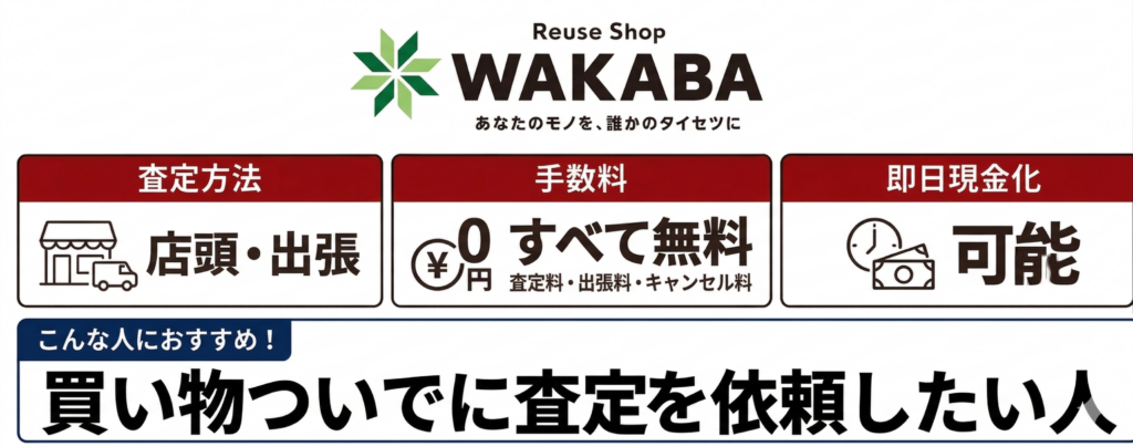 買取店わかばの特徴
