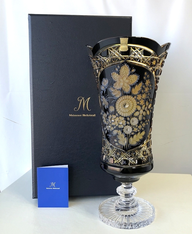 【秋のセール】マイセンクリスタル マイセンフラワー 花瓶
